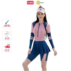 Đồ bơi nữ YUKE váy liền thân kiểu mới, dáng suông kín đáo, thể thao bơi lội