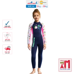 Đồ bơi giữ nhiệt bé gái Dive and Sail size 12-30kg chất liệu cao su dày 1.5mm giữ ấm ngăn tia UV
