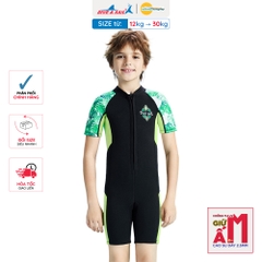 Đồ bơi giữ nhiệt bé trai Dive and Sail size 12kg - 30kg chất cao su dày 2.5mm giữ ấm ngăn tia UV