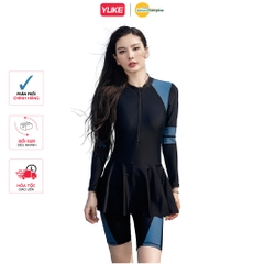 Đồ bơi nữ YUKE váy liền thân kiểu mới, dáng suông kín đáo, thể thao bơi lội