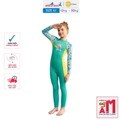 Đồ bơi giữ nhiệt bé gái Dive&Sail liền thân tay dài chất liệu cao su dày 2.5mm – Giữ ấm, chống lạnh, phù hợp để lặn ống thở, lướt sóng chống nắng và chống sứa.