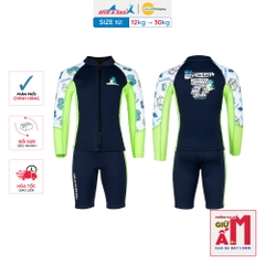 Đồ bơi giữ nhiệt bé trai Dive and Sail size 12-30kg chất liệu cao su dày 1.5mm giữ ấm ngăn tia UV