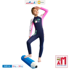 Đồ bơi giữ nhiệt bé gái Dive and Sail size 12-30kg chất liệu cao su dày 1.5mm giữ ấm ngăn tia UV