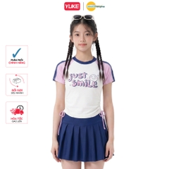 Bộ đồ bơi YUKE hai mảnh phong cách Hàn Quốc dành cho bé gái cỡ trung bình và lớn