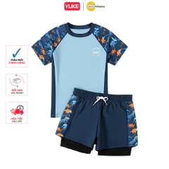 Đồ bơi trẻ em hai mảnh YUKE cho bé trai, mẫu mới 2026, dành cho trẻ lớn và thanh thiếu niên, đồ bơi nhanh khô YY2020