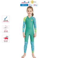 Đồ bơi bé gái Dive and Sail size 12-30kg Tay dài Quần dài chất liệu vải chống nắng