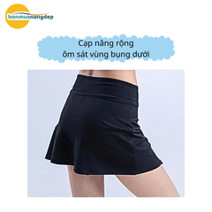 Váy thể thao pickleball, tennis, cầu lông RIKI basic, tôn dáng