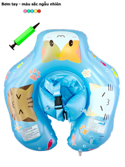 Phao bơi chống lật họa tiết mèo