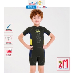 Đồ bơi giữ nhiệt bé trai Dive and Sail size 12-30kg chất liệu cao su dày 2.5mm giữ ấm ngăn tia UV