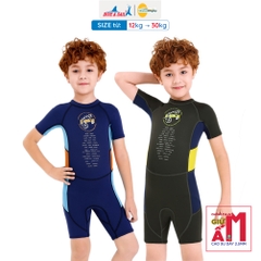 Đồ bơi giữ nhiệt bé trai Dive and Sail size 12-30kg chất liệu cao su dày 2.5mm giữ ấm ngăn tia UV