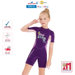 Đồ bơi giữ nhiệt bé gái Dive and Sail size 12-30kg cao su dày 2.5mm giữ ấm