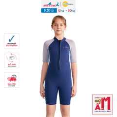 Đồ bơi giữ nhiệt bé gái Dive and Sail size 27kg - 55kg chất liệu cao su dày 2.5mm giữ ấm rât tốt