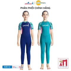 Đồ bơi giữ nhiệt bé gái Dive and Sail size 12-30kg cao su dày 2.5mm giữ ấm ngăn tia UV