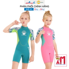 Đồ bơi giữ nhiệt bé gái Dive and Sail size 12-30kg Cao su dày 2.5mm giữ ấm ngăn tia UV