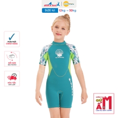 Đồ bơi giữ nhiệt bé gái Dive and Sail size 12-30kg Cao su dày 2.5mm giữ ấm ngăn tia UV