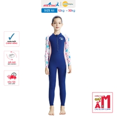 Đồ bơi bé gái Dive&Sail size 12-30kg tay dài quần dài chống nắng ngăn tia UV