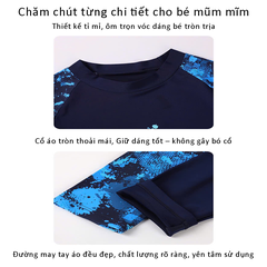 Bộ đồ bơi bé trai BIG SIZE tay dài quần ngắn Size cho bé từ 34-73kg