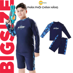 Bộ đồ bơi bé trai BIG SIZE tay dài quần ngắn Size cho bé từ 34-73kg