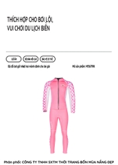 Đồ bơi giữ nhiệt bé gái Dive and Sail size 12-30kg chất liệu cao su dày 2.5mm giữ ấm ngăn tia UV
