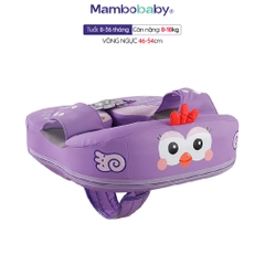Phao bơi Mambobaby cho bé 8-36 tháng dạng nách có dây đũng vỏ PU chống nước