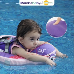 Phao bơi cho bé Mambo Baby 3–24 tháng chống lật an toàn xốp Pearl Foam vỏ PU chống thấm