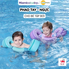 Phao tay ngực tập bơi MamboBaby cho bé từ 3-6 tuổi phao có tháo rời gấp gọn độ nổi an toàn