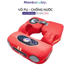 Phao bơi Nách Mambobaby cho bé  8-36 tháng, xốp Pearl Foam siêu bền, vỏ PU không thấm nước