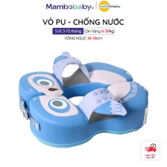 Phao bơi cho bé Mambo Baby 3 tháng – 6 tuổi | Kiểu nách vỏ PU chống thấm, gấp gọn dễ mang theo