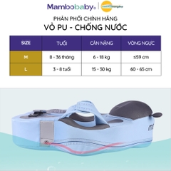 Phao bơi cho bé Mambobaby dạng nách hình con bọ rùa vỏ PU chống thấm nước