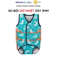 Áo bơi giữ nhiệt Mambobaby cho bé từ sơ sinh chất liệu cao su dày 3mm an toàn giữ ấm cho bé