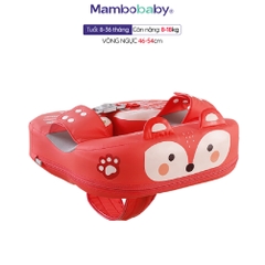 Phao bơi Mambobaby cho bé 8-36 tháng dạng nách có dây đũng vỏ PU chống nước