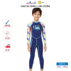 Đồ Bơi Giữ Nhiệt bé trai Dive and Sail size 12-30kg Cao su dày 2mm giữ ấm