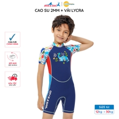 Đồ Bơi Giữ Nhiệt bé trai Dive and Sail size 12-30kg chất liệu Cao su dày 2mm Giữ ấm ngăn tia