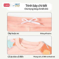 Đồ bơi bé gái tay dài quần dài chống nắng, chân váy liền size cho bé từ 17-42kg hiệu YUKE.