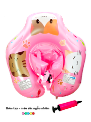 Phao bơi chống lật họa tiết mèo