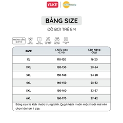 Đồ bơi bé trai YUKE tay dài quần dài phối quần đùi kín đáo chống nắng hiệu quả mới 2026 YY7243