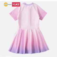 Đồ bơi bé gái YUKE chất vải mềm mại thiết kế váy liền thân dễ thương cân nặng 13-35kg