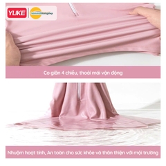 Đồ bơi bé gái tay dài quần dài chân váy liền chống nắng ngăn UV cho bé từ 17-42kg hiệu YUKE.