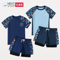 Đồ bơi bé trai YUKE tay ngắn quần 2 lớp, chất vải mềm mại YY20