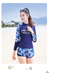 Đồ bơi bé gái tay dài SUNNY BEACH 3608