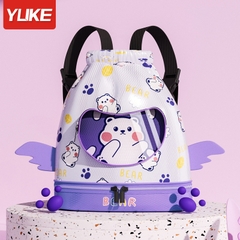 Túi đựng đồ bơi đồ ướt có ngăn chống nước riêng biệt hiệu Y hình in 4D ngộ nghĩnh đáng yêu cho bé RH22015