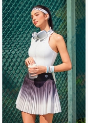 Váy picklebal xếp li màu ombre, váy thể thao xếp li kín đáo chống lộ hông quần đùi bên trong cosleaf