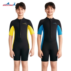 Đồ bơi giữ nhiệt bé trai size Lớn Dive and Sail tay ngắn M165627