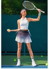 Váy picklebal xếp li màu ombre, váy thể thao xếp li kín đáo chống lộ hông quần đùi bên trong cosleaf