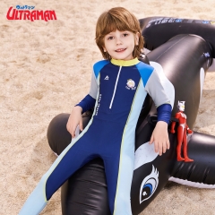 Đồ bơi bé trai liền thân tay dài quần dài hoạ tiết Ultraman đáng yêu