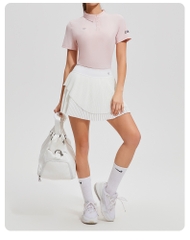 Váy picklebal xếp li 2 tầng, váy thể thao xếp li kín đáo phối màu 2 tầng quần đùi bên trong cosleaf