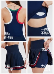 Áo 2 dây picklebal, tennis, thể thao thoáng mát có sẵn đệm ngực chất thun mát rượu dày dặn co giãn 4 chiều