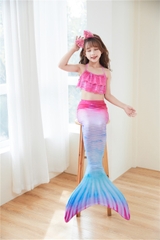 Đồ bơi bé gái tạo hình Nàng tiên cá có đuôi set 3 món