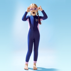 Đồ bơi giữ nhiệt bé gái Dive and Sail size 12-30kg cao su dày 2.5mm giữ ấm ngăn tia UV