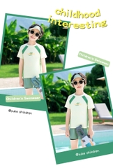 Đồ bơi bé trai YUKE quần đùi 2 lớp trẻ trung năng động star